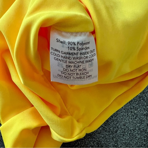 Tiger Mist Bright Yellow Ruched Summer Party Dress - Picture 5 of 7